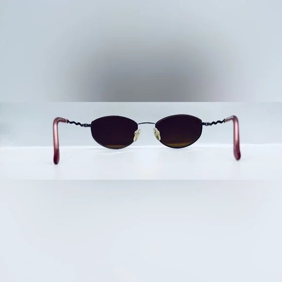 Sophia Loren 073 Pink Silver Oval Sunglasses Frames Only - Picture 6 of 8